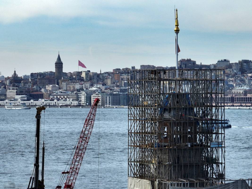 Kız Kulesi darmadağın olmuş! Son hali tartışma konusu oldu, işte restorasyonda son durum... 33